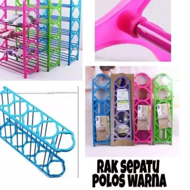 Rak Sepatu Plastik / Tempat Sepatu Plastik Susun 5 Tingkat