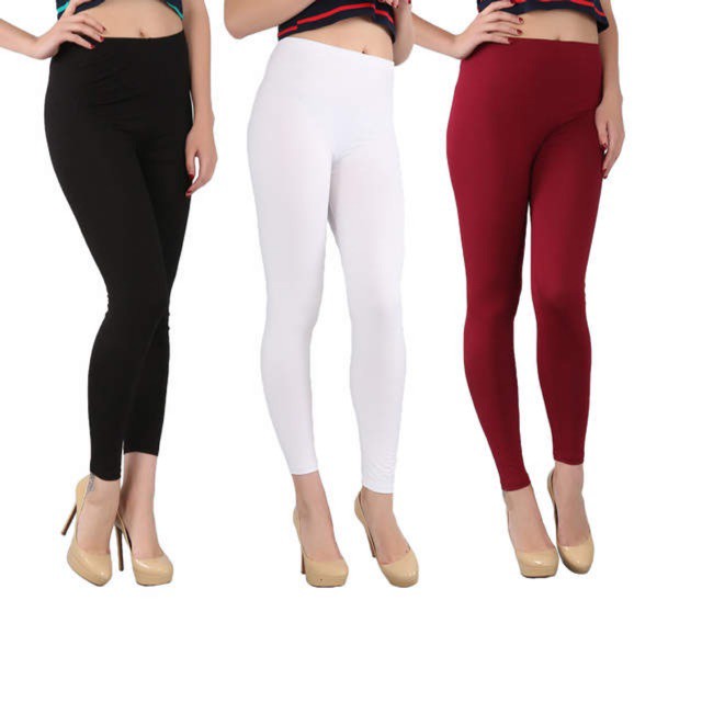 legging panjang wanita spandex polos banyak warna