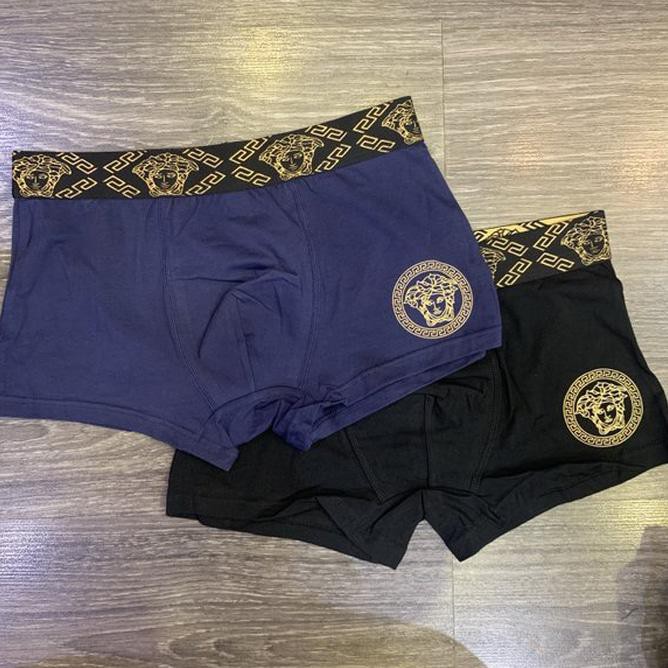 Celana / Pakaian Dalam Boxer Trunk Pria Versace Medusa Gold Import '