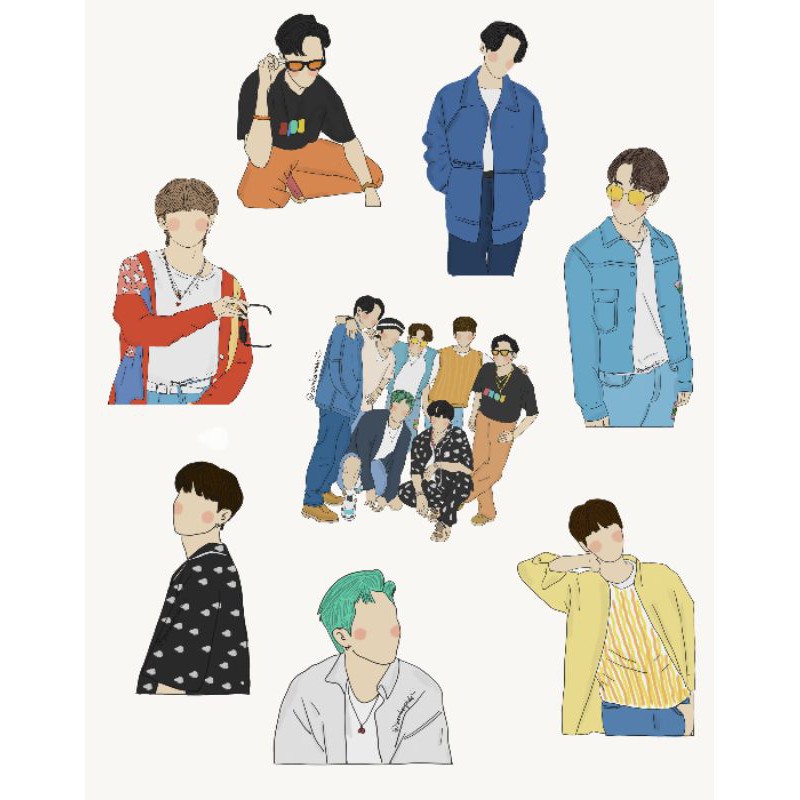STICKER PACK BTS DYNAMITE EDITION