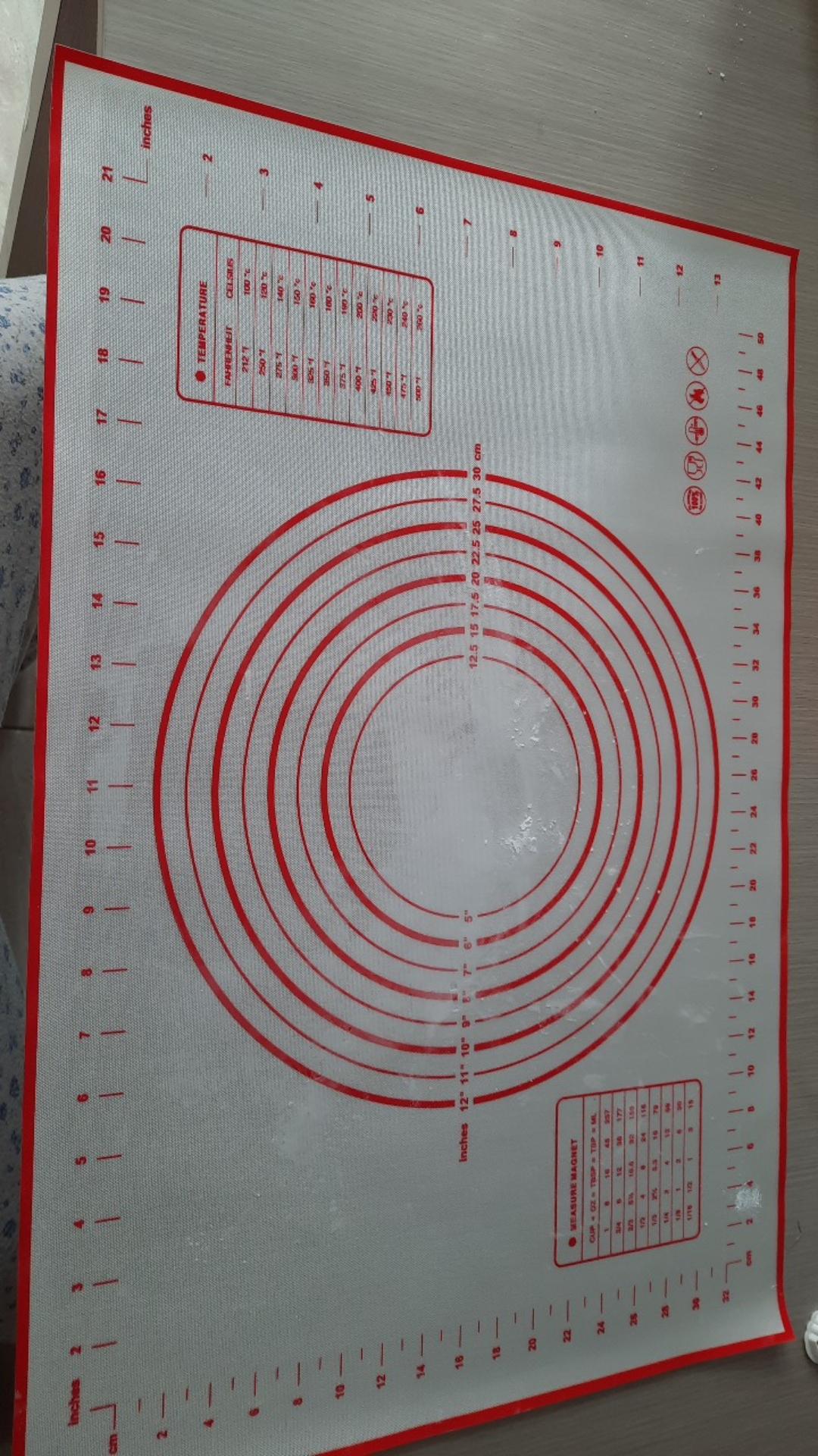 Mic 40*60cm Alas Adonan Silikon Adonan Kue Fondant Bergulir Cutting Mat Baking Pad