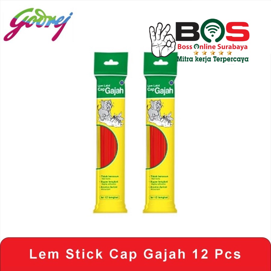 Lem Lalat Stick Cap Gajah 12 Pcs Lem Sedotan Lem Stick Original Cap Gajah