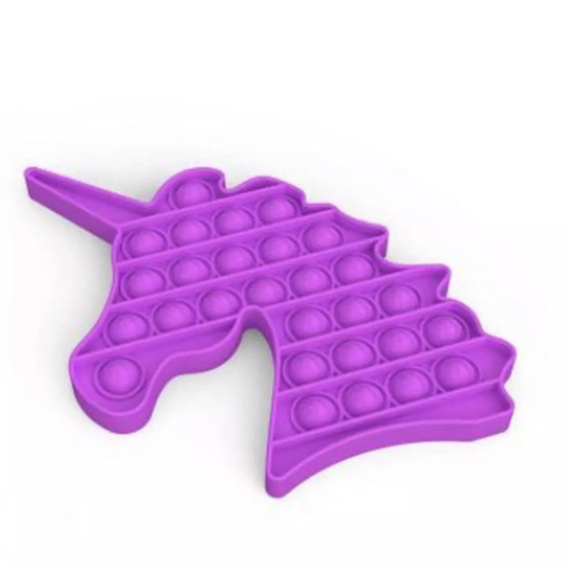 Mainan Fidget Pop It Toys Anak TERMURAH UNICORN AMONG US CRAB LOBSTER-Unicorn UNGU