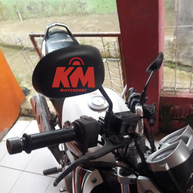 Kaca Spion Motor Tangkai Panjang Untuk YAMAHA Model Mio Hitam Spion Variasi Aksesoris Motor Jupiter