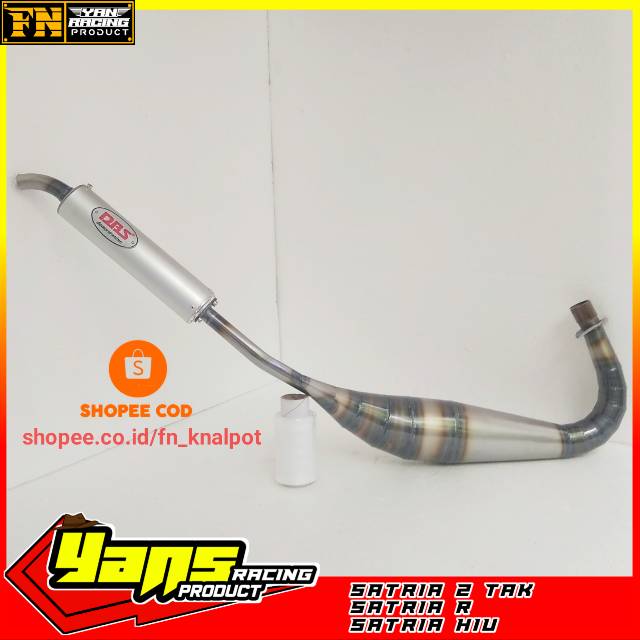 Knalpot Satria R Satria Hiu Satria 2tak DBS plat karat