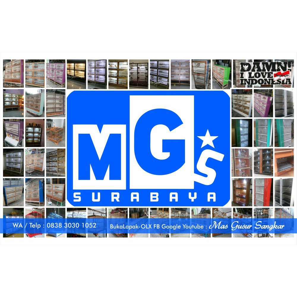 Sangkar Kandang Ternak Lovebird Kenari Finch Parblue Biola Euwing