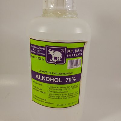 Alkohol 70% cap gajah kemasan 1000 ml