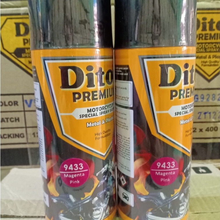 New DITON Premium SOLID COLORS Pilok Pilox Cat Semprot 9433 Magenta Pink / Pink Magenta (400cc)