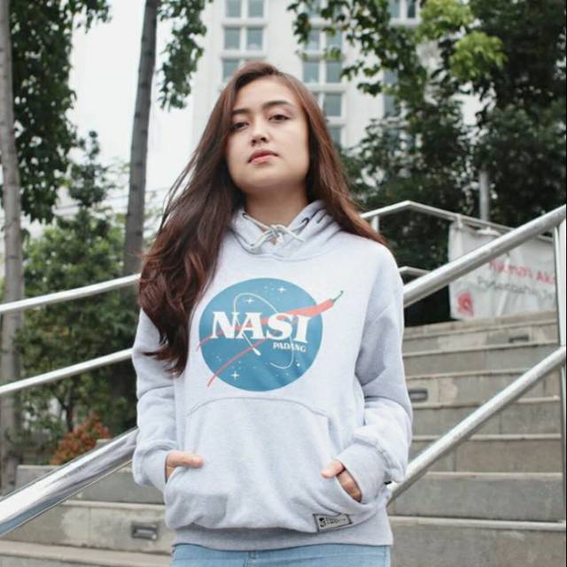 HOODIE KEREN LOGO NASI PADANG DENGAN VARIAN WARNA GREEY FULL KATUN