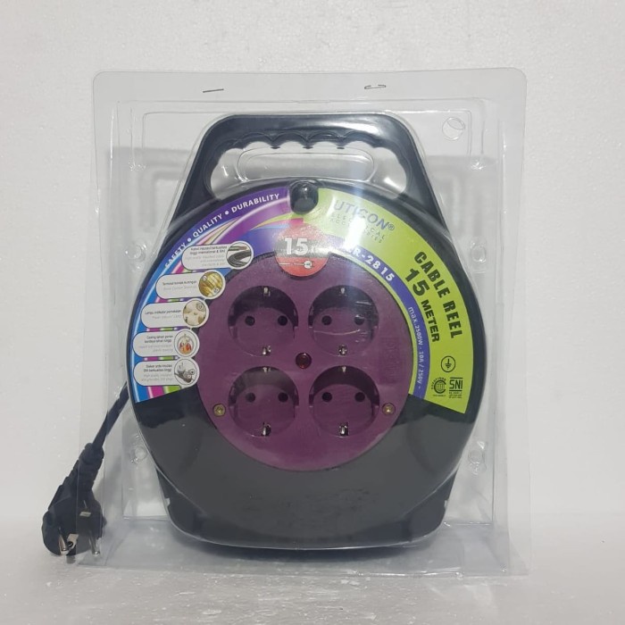 kabel roll   kabel roll uticon 15m cr 2815   sambungan kabel uticon 15 meter cr2815