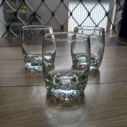 Gelas Tinggi 9,5 cm/ Gelas minum/Gelas Kaca Tebal