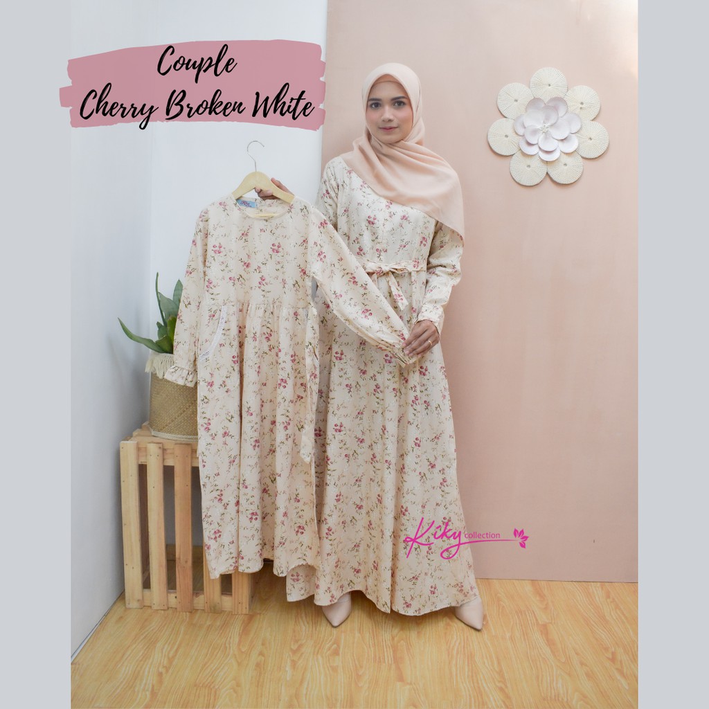 Gamis Couple Cuple Kupel Pasangan Ibu dan Anak Gamis Lebaran Pasangan Baju Seragam Ibu Anak Ori Katu