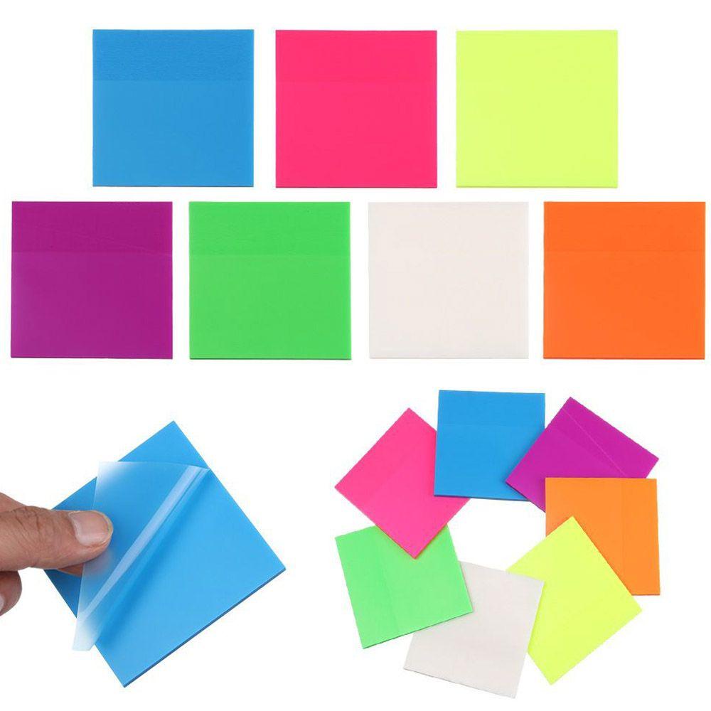 【 ELEGANT 】 Sticky Notes Portable Sederhana Aksesoris Kantor Perekat Diri Bookmark Sticky Stationery Memo Pad
