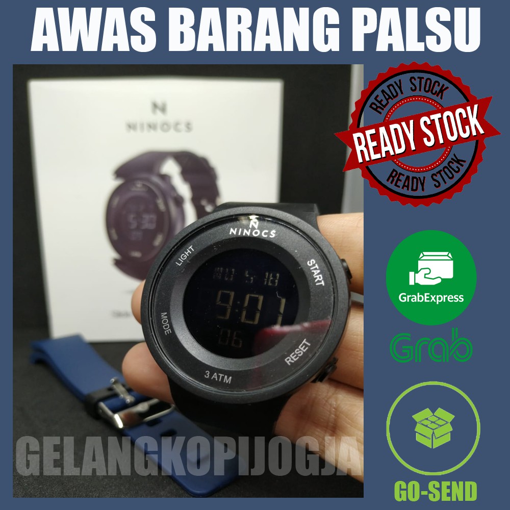 JAM TANGAN SPORT DIGITAL NINOCS ORIGINAL 100% DAPAT 2 TALI