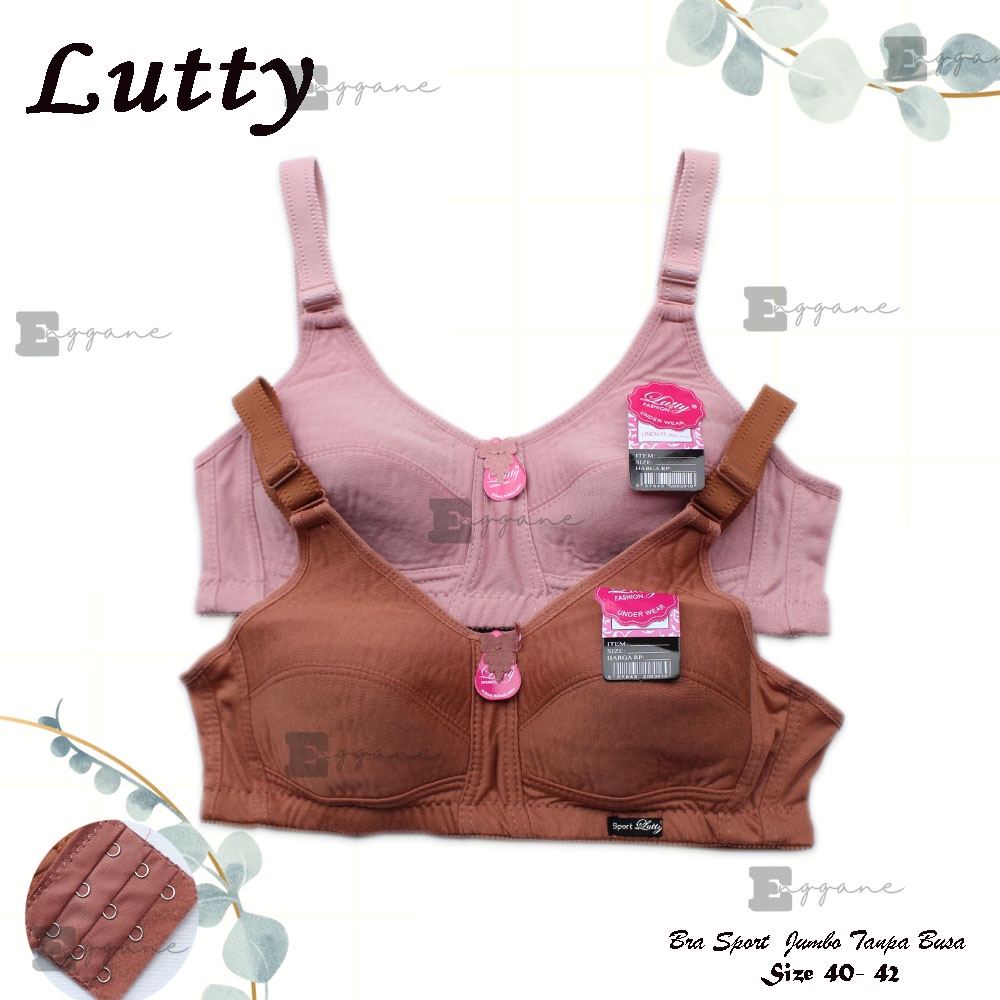 Bh lutty sport Ukuran jumbo | Bh Kancing 3 | Bh Jumbo Tanpa Kawat | Lutty