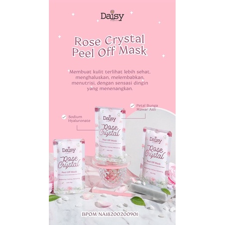 Daisy Organic Rose Crystal Peel Off 25gr