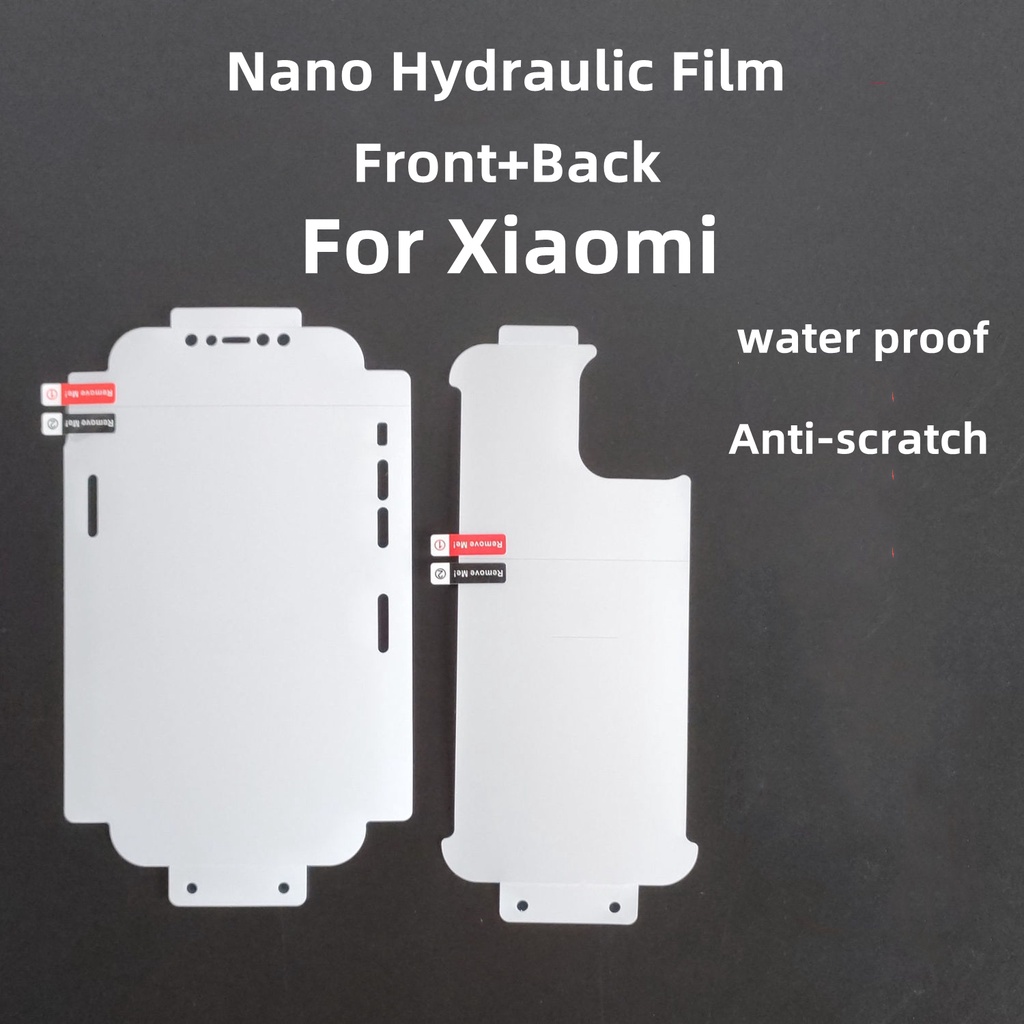 Pelindung Layar Depan + Belakang Hydrogel Anti Air 360 Untuk Xiaomi 10 11 12 Pro 10S 12X Xiaomi 11 Ultra CIVI MIX4