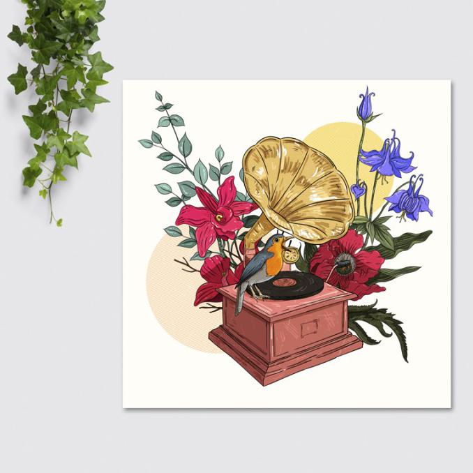 Hiasan Dinding Dekorasi Pajangan Interior Ruangan Old Piringan Hitam