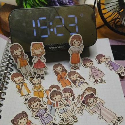 

YOKUCHI || STICKER (NO) GLOSSY CHIBI GIRLS AESTHETIC CUTE LUCU MURAH MALANG