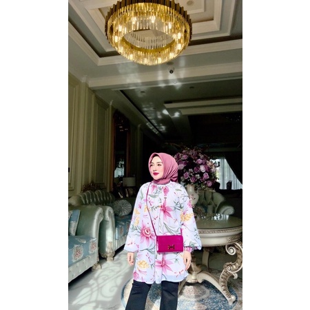 Tunik Wapres motif bunga ory by Shellasaukia