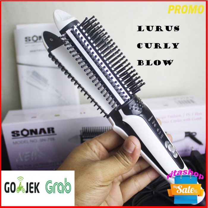 Catokan Rambut Sonar SN 798 Catok Curly dan Lurus