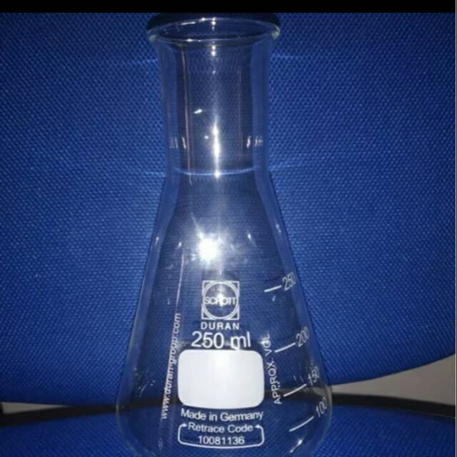 Erlenmeyer 250 ml DURAN Mulut Sempit