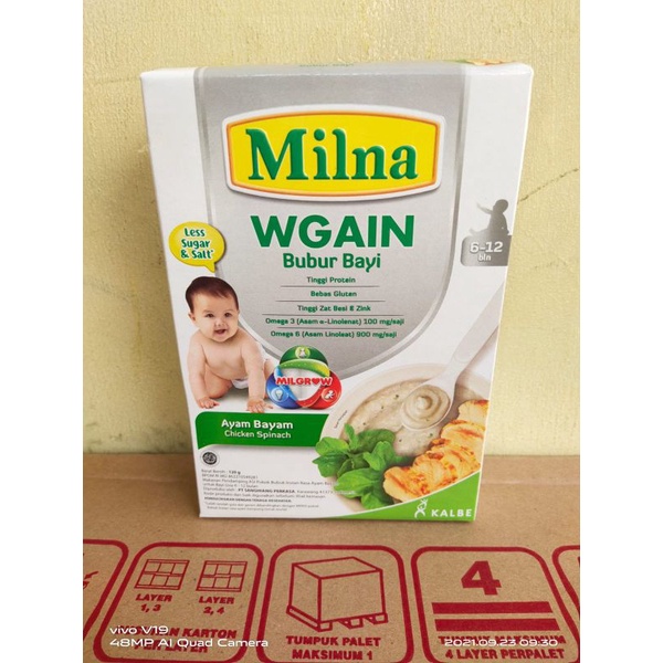 milna weight gain 120 gr