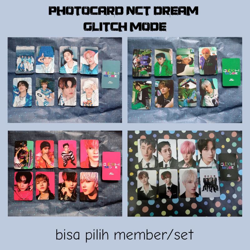 photocard nct dream terbaru/ photocard glitch mode/ album glitch mode