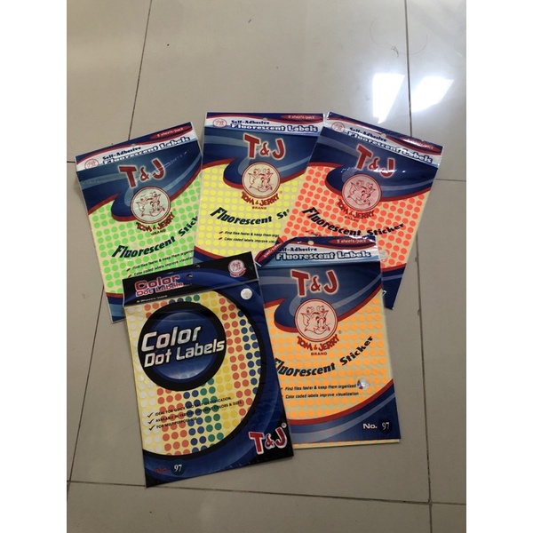 

Label Sticker Bulat No. 97 Tom&Jerry Warna Color Dot