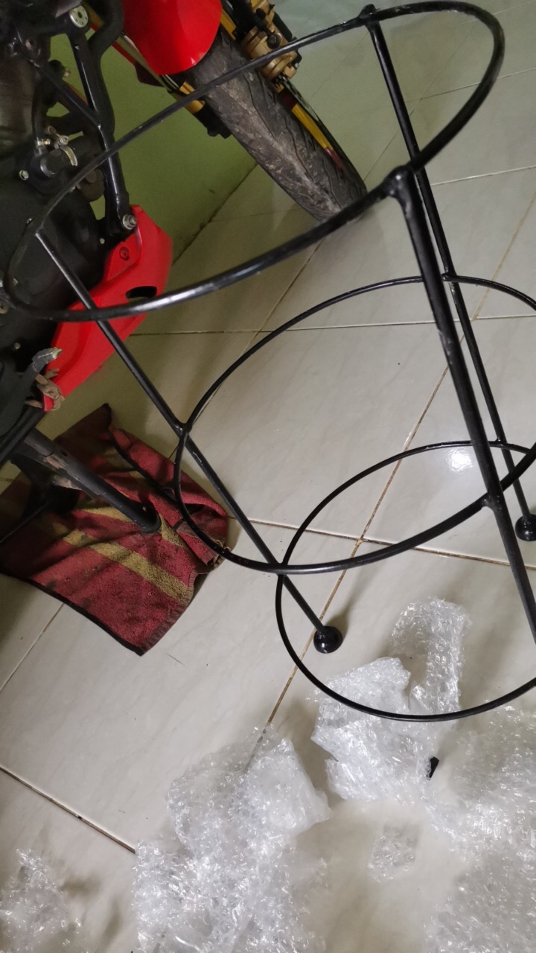 Rak Bawang Mini Rak Bumbu Susun 3 Hitam