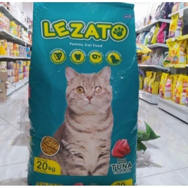 Makanan Kucing Lezato Cat Food 20kg Tuna promo khusus GOJEK /GRAB