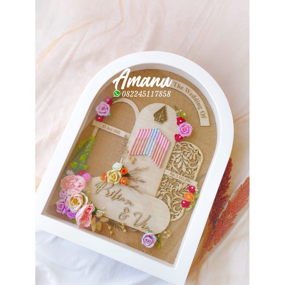 Mahar Pernikahan Rustic/ Mahar Wedding Bingkai Oval