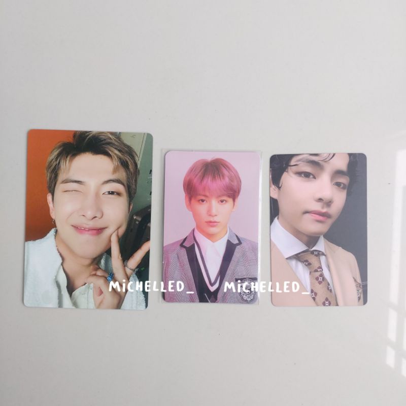 photocard pc bts official jungkook jk love yourself answer l taehyung mots 7 ver 3 namjoon sys ring