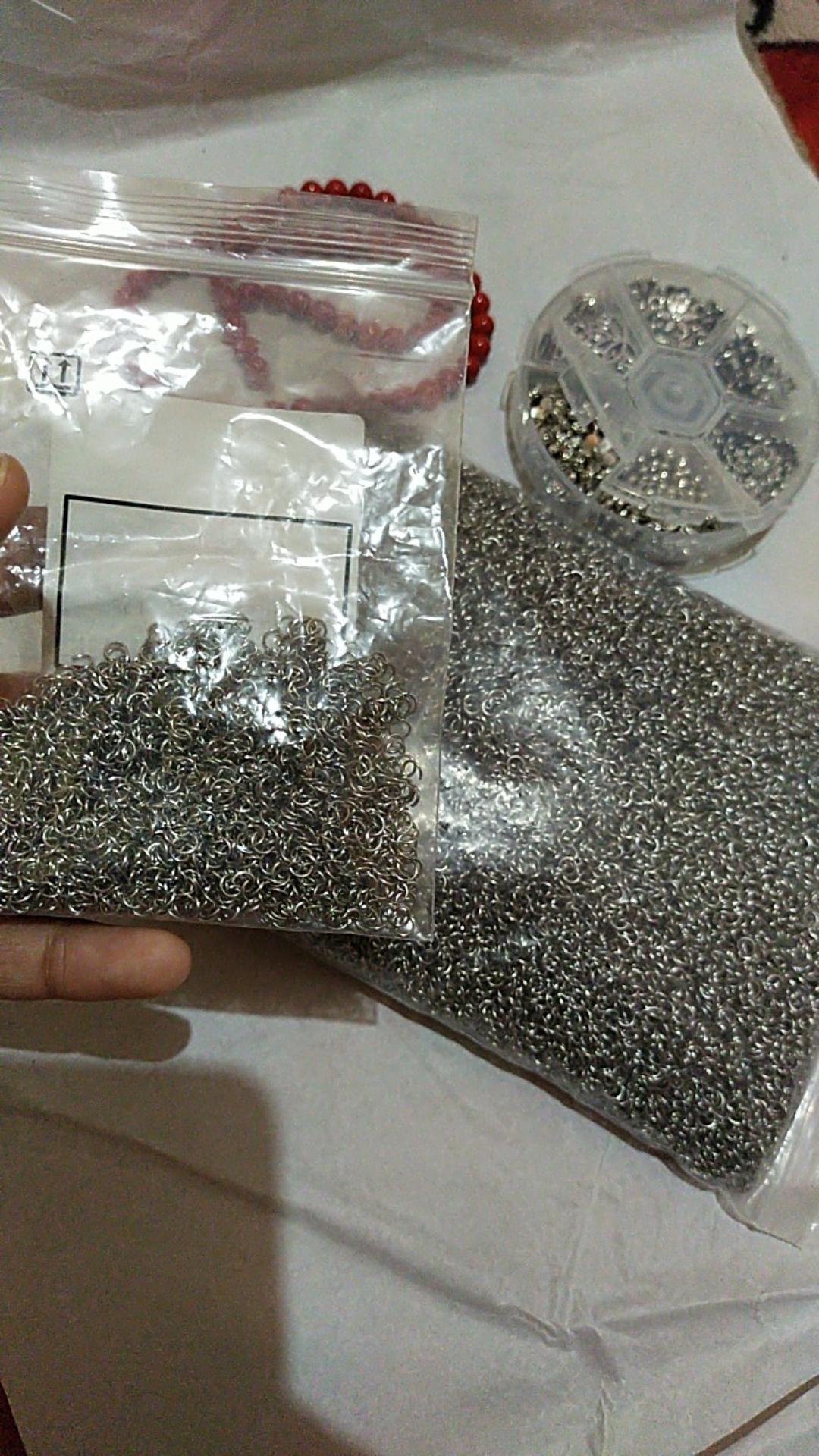 Ready Stock 50000pcs 304 Stainless Steel Open Jump Rings Metal Connectors For Diy Jewelry Crafting And Keychain Accessories