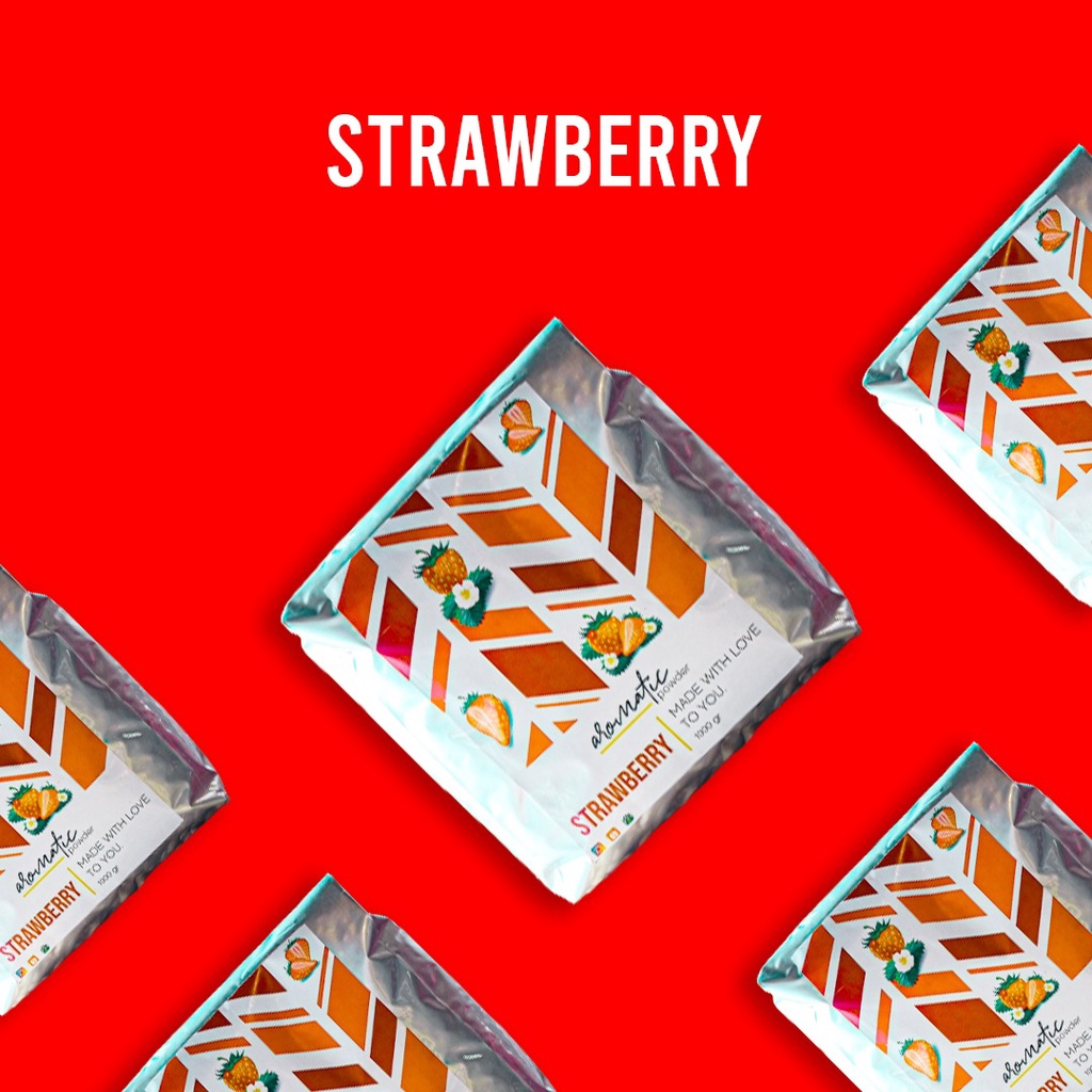 

Bubuk Serbuk Minuman Bubble Drink Powder Latte Ice Blended Rasa Strawberry Strobery Stroberi Premium Untuk Booth Gerobak Container Kontainer Coffee Shop Cafe Resto Rumah Makan