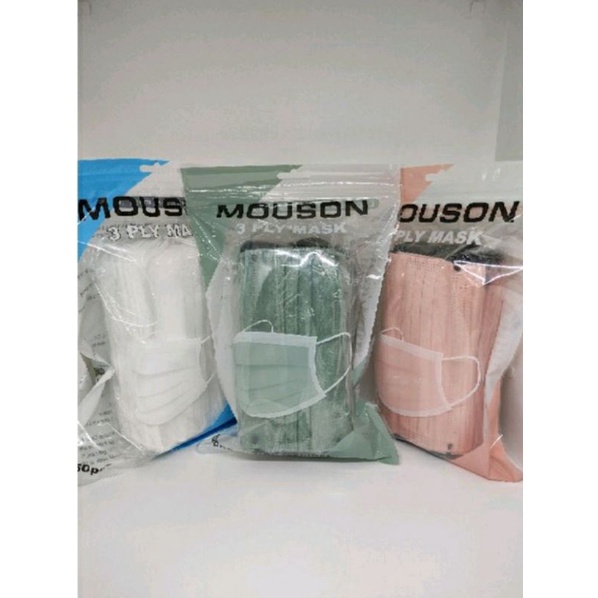 MASKER 3PLY MOUSON ISI 50LEMBAR