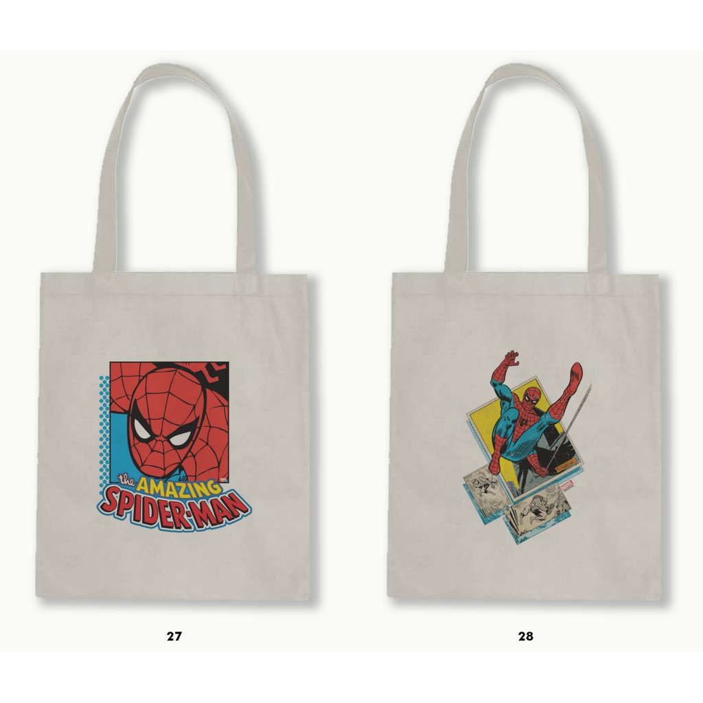 TOTE BAG -MARVEL (COMICS-CAPTAIN AMERICA-IRON MAN-THOR-HULK-SPIDERMAN).02