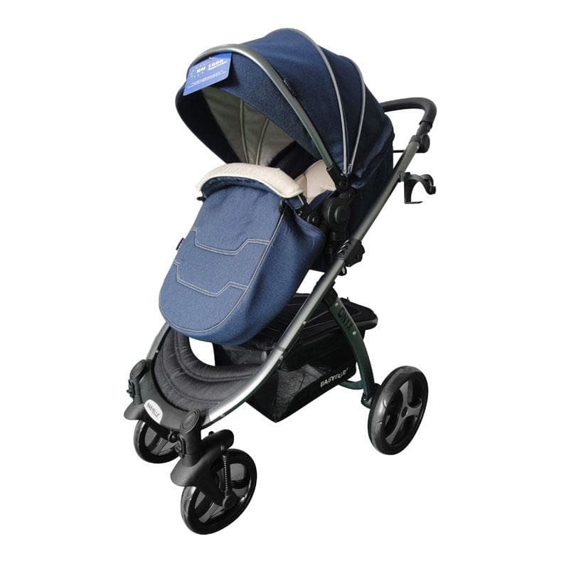 HARGA PROMO Kereta Dorong Bayi Stroller BabyElle 907 Onyx Denim Blue