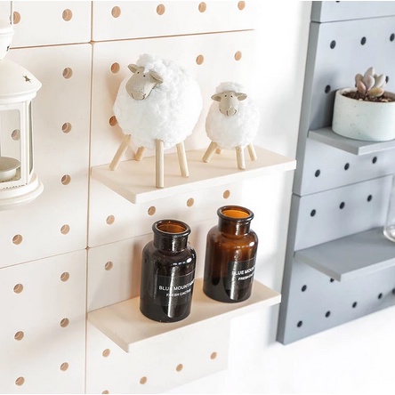 Rak Dinding Pegboard Organizer wall organizer Wall Shelf Tanpa Paku-7