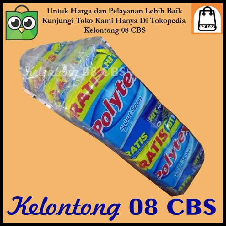 Oay4 Sabut Cuci Piring Busa Spons Sponge Polytex Per Lembar Isi 12 Yh15