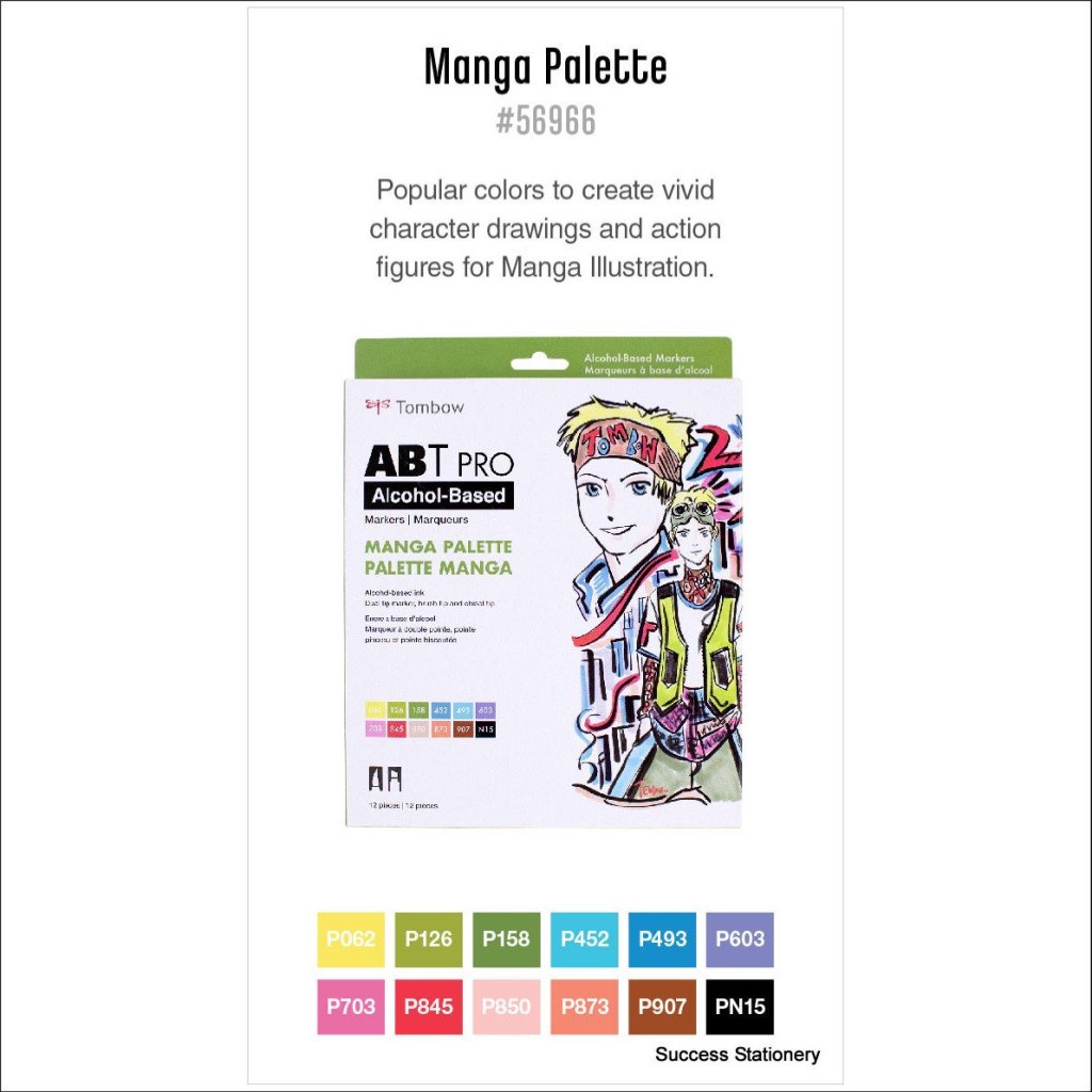 

TOMBOW COLORING BRUSH ABT PRO SET 12 MANGA