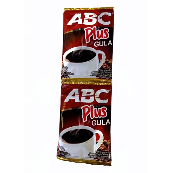 

Kopi ABC Plus Gula 18gr Renteng Isi 10pc Sachet