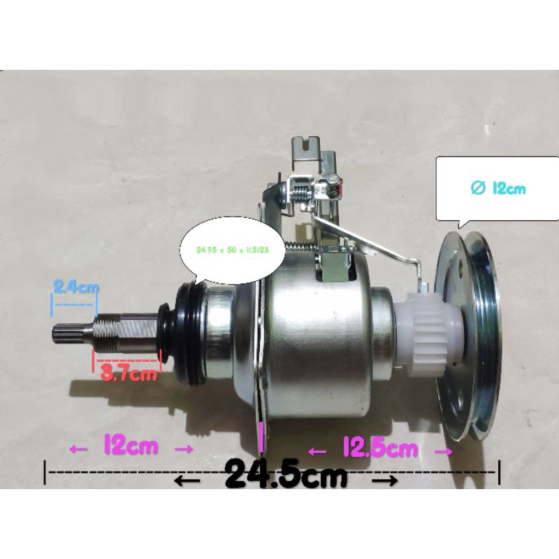 GEAR BOX MESIN CUCI SHARP TOP LOADING SINGLE GEAR LEHER PANJANG