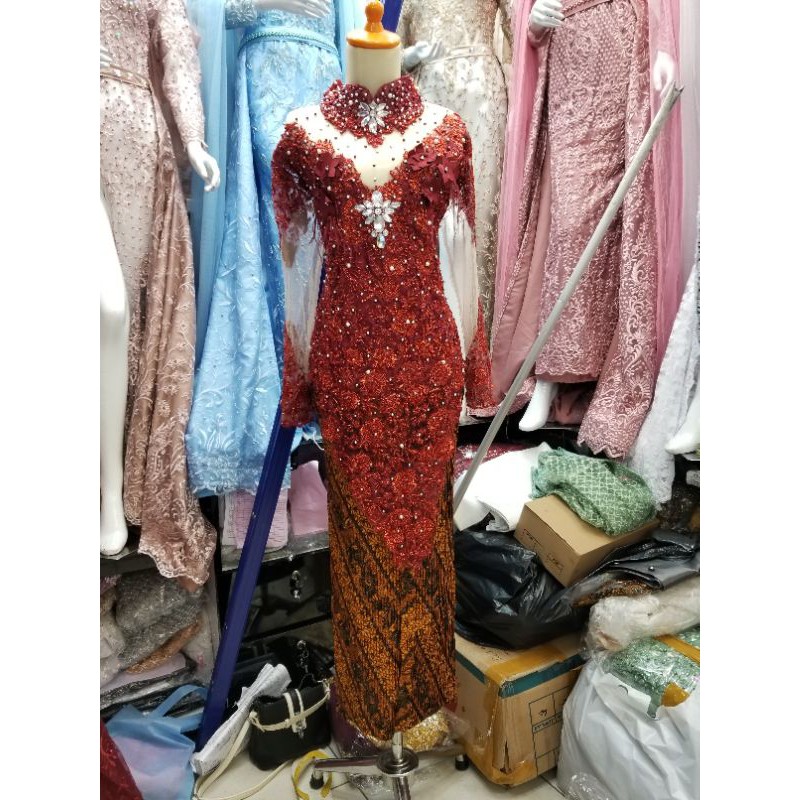 atasan kebaya pengantin full payet /atasan kebaya full payet modern / atasan kebaya fashion wanita