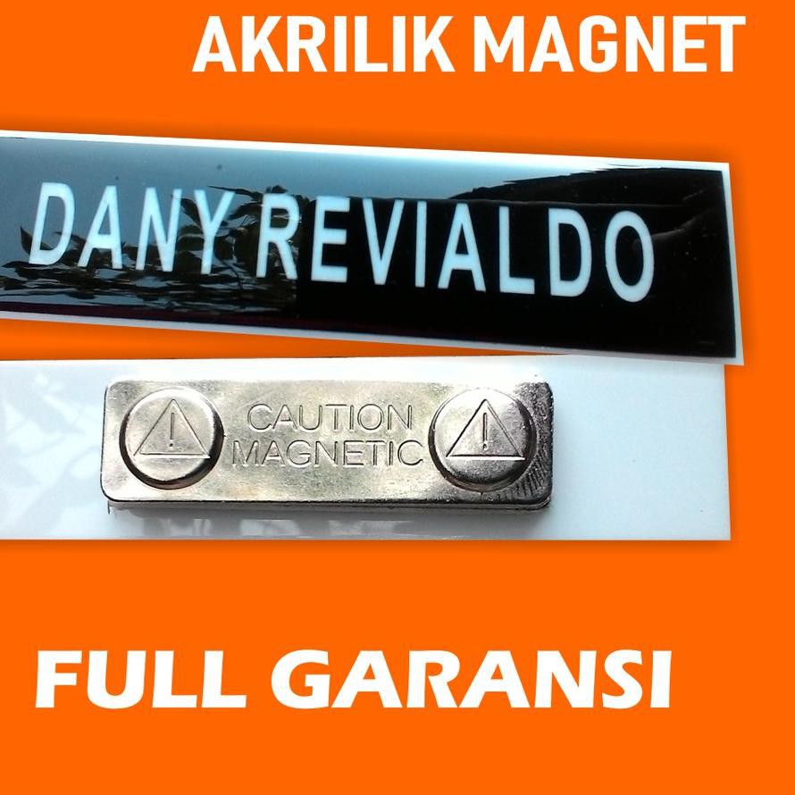 

>SET-0156!! Nametag Nama Dada Akrilik Magnet ,,,MKCH
