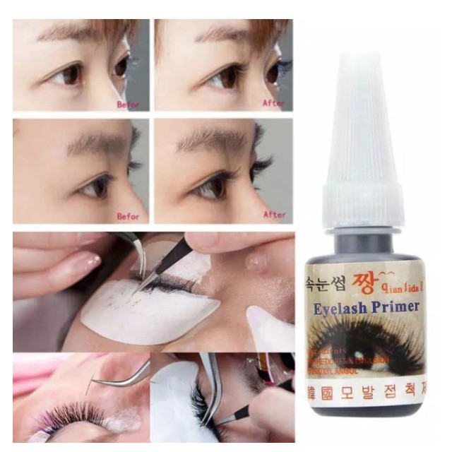 QIANSIDA / GLUE PRIMER EYELASH EXTENTION glue lem bulu mata eyelash extension the silk gum element glues to match