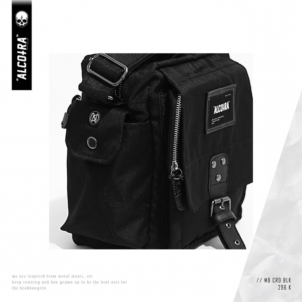 MB CRD BLK // MINI BAG CORDURA HITAM ALCOTRA