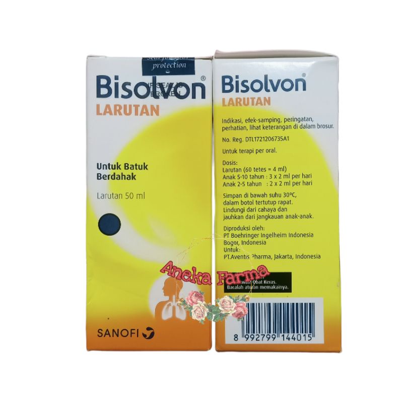 Bisolvon Solution 50mL / Bisolvon Larutan
