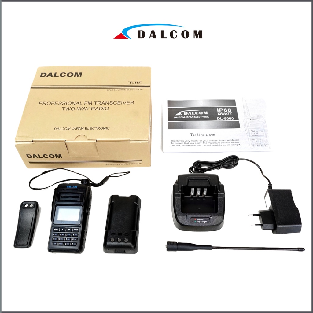 WALKIE TALKIE HT DALCOM DL-9000 WATERPROOF IP68 DUALBAND