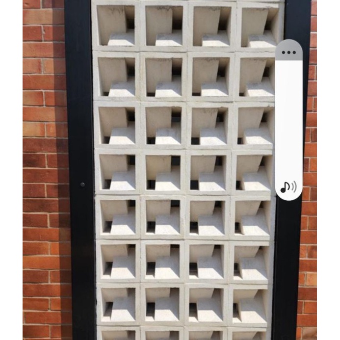 roster modern/roster beton/roster minimalis/roster motif congklak putih